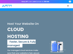 'ambitionhost.in' screenshot