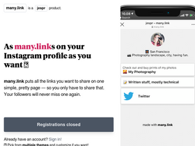'many.link' screenshot