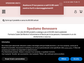 'farmaciacasteldelmonte.com' screenshot
