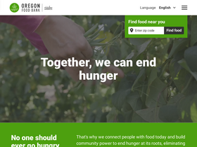 'oregonfoodbank.org' screenshot