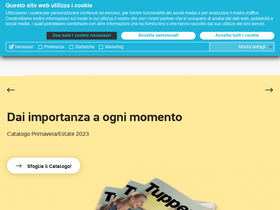'tupperware.it' screenshot