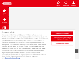 'nintendo.at' screenshot