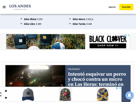 'losandes.com.ar' screenshot