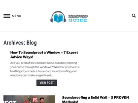 'soundproofguide.com' screenshot