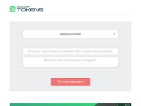 'canarytokens.org' screenshot