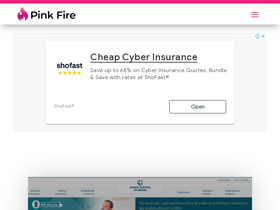'pinkfire.com.br' screenshot