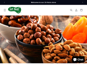 24nuts.com homepage screenshot