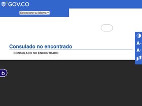 'consulado.gov.co' screenshot