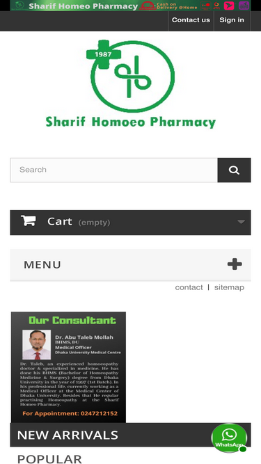sharifhomeopharmacy.com