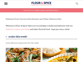 'flourandspiceblog.com' screenshot