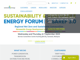 'sarawakenergy.com' screenshot