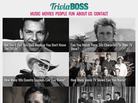 'triviaboss.com' screenshot