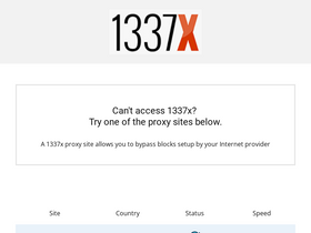 1337x Proxy List: New Websites in 2023