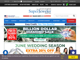 'superjeweler.com' screenshot