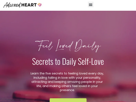 'adornedheart.com' screenshot