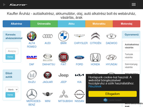 'kauffer.hu' screenshot
