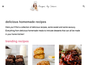 'recipesbycarina.com' screenshot