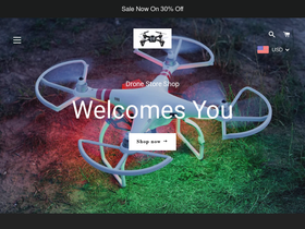 dronestore-shop website screenshot