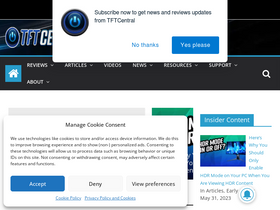 'tftcentral.co.uk' screenshot