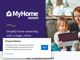 'myhomeaccount.com' screenshot