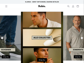 dubie.nl homepage screenshot