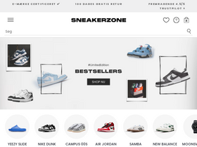 'sneakerzone.dk' screenshot
