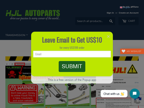 hjlautoparts.com homepage screenshot