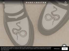 'dukeanddexter.com' screenshot