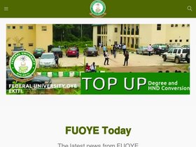 'ecampus.fuoye.edu.ng' screenshot