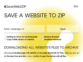 'saveweb2zip.com' screenshot