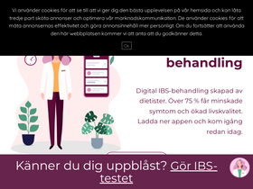 'bellybalance.se' screenshot