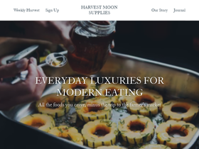 harvestmoonsupplies.com homepage screenshot