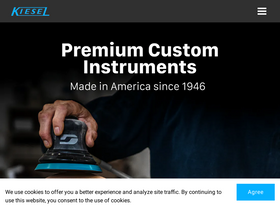 'kieselguitars.com' screenshot