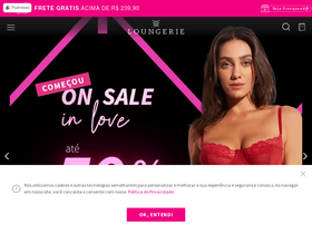 'loungerie.com.br' screenshot
