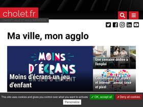 'cholet.fr' screenshot