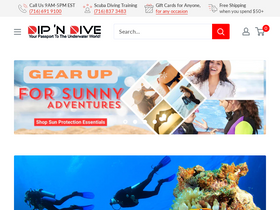 'dipndive.com' screenshot
