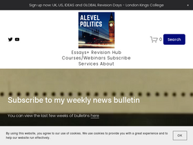 'alevelpolitics.com' screenshot