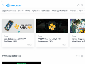 'kandroid.com.br' screenshot