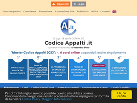 'codiceappalti.it' screenshot