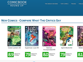 'comicbookroundup.com' screenshot