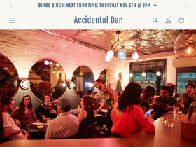 accidentalbar.com homepage screenshot