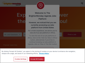 'brightermonday.co.ug' screenshot