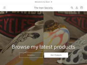 theironsociety.com homepage screenshot