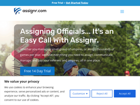 'assignr.com' screenshot