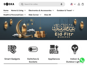 SASKA Trading homepage screenshot