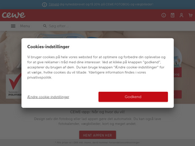 'cewe.dk' screenshot