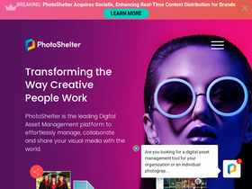 'photoshelter.com' screenshot