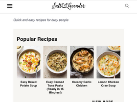 'saltandlavender.com' screenshot