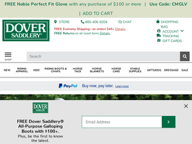 'doversaddlery.com' screenshot