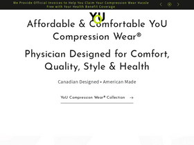 youcompressionwear.com homepage screenshot